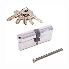 Цилиндр Apecs BN 90ММ (45х45), ключ-ключ, хром